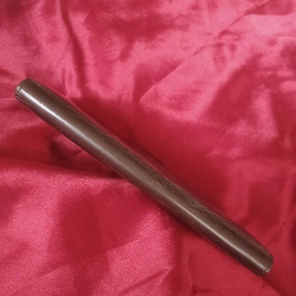 Yves Saint laurent Dark brown leather gold tone hardware long large ysl wallet - Picture 3 of 14